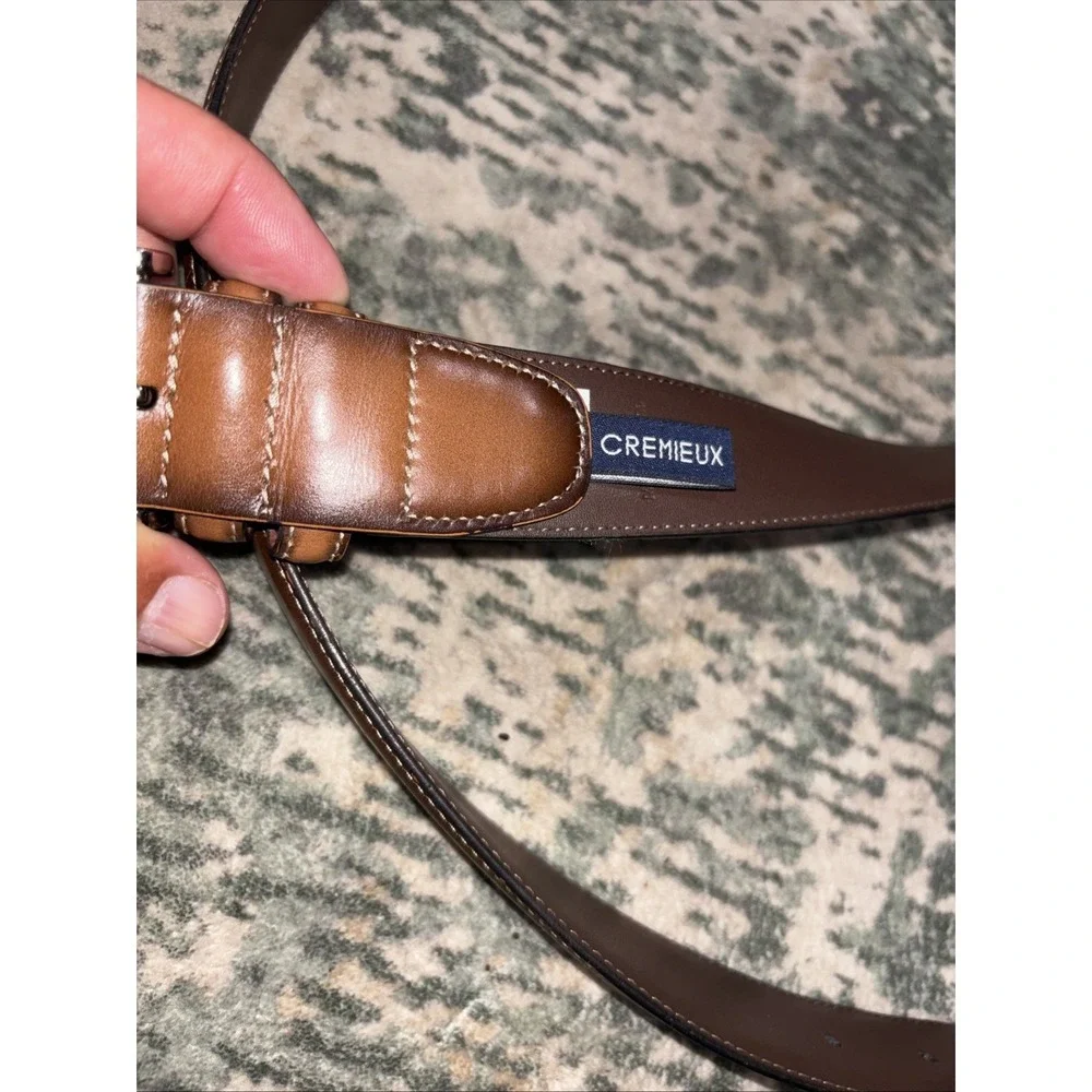 Cremieux full-grain cowhide leather belt Size 44